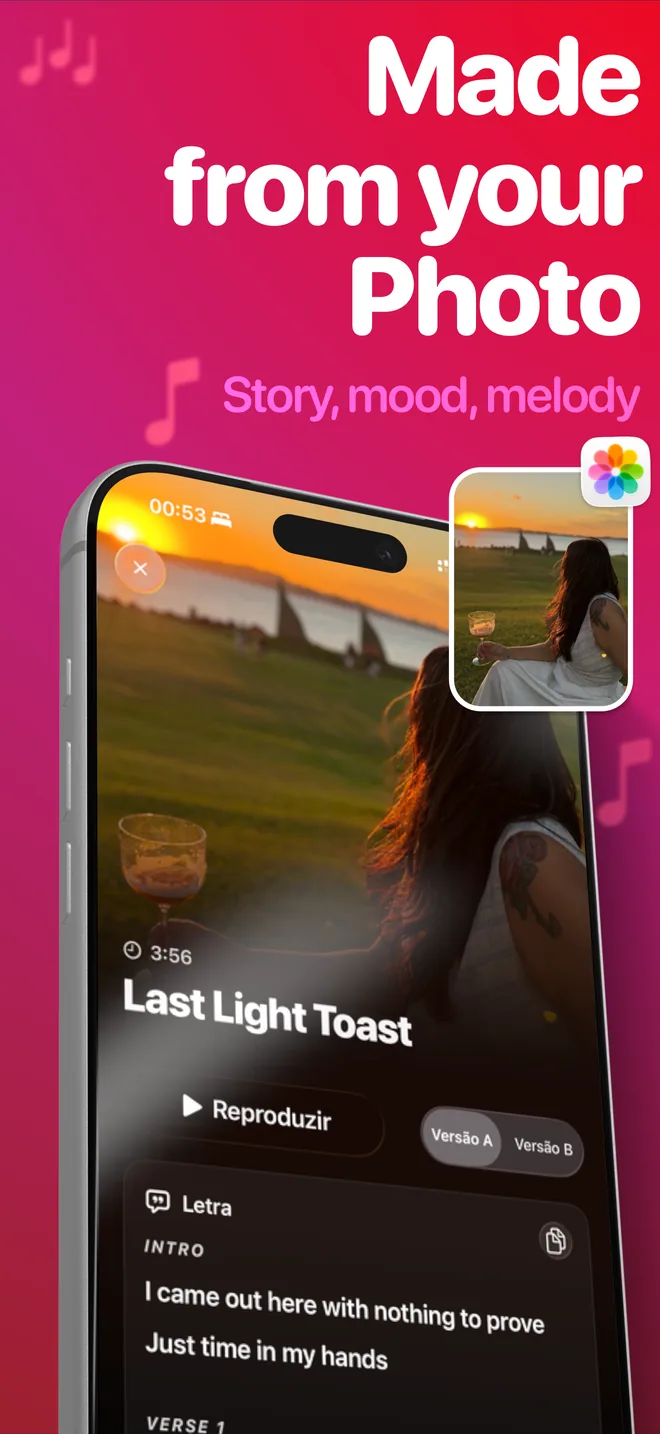 Every SnapSong song starts from your photo